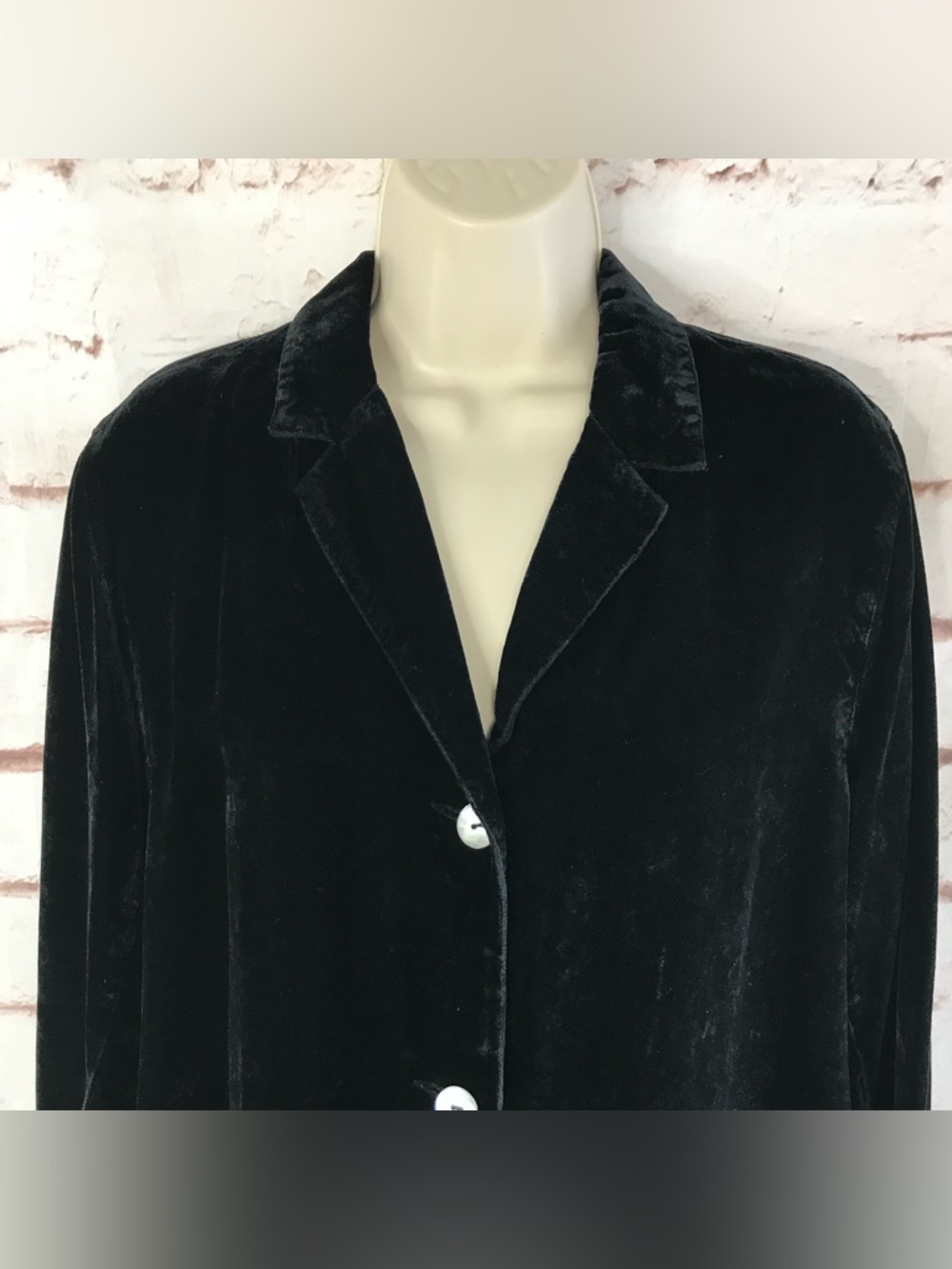 JOHN PAUL RICHARD M Uniform Vintage Black Velvet Blazer  Jacket Size Medium - Picture 14 of 16